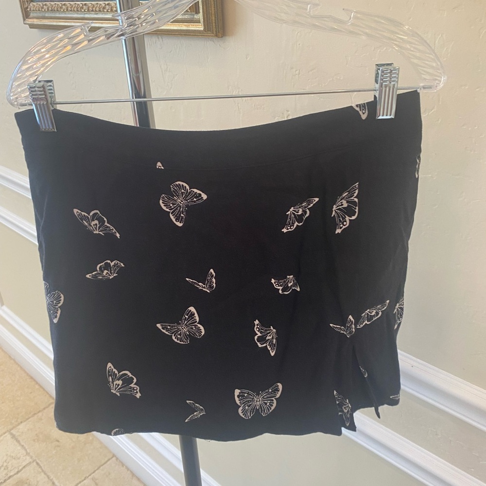 LE LIS black butterfly skirt